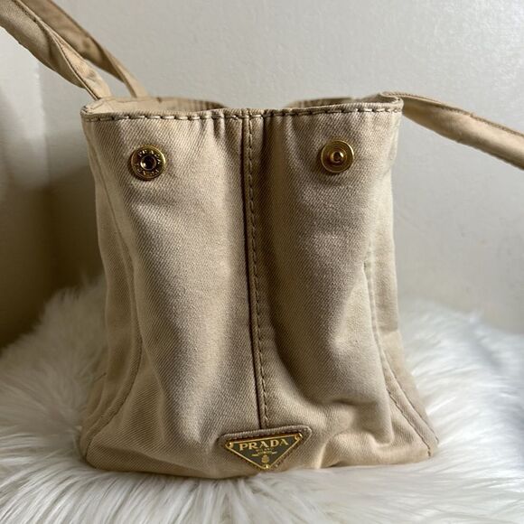💯Authentic Prada Canapa Denim Medium Size 🍀 - Picture 16 of 17